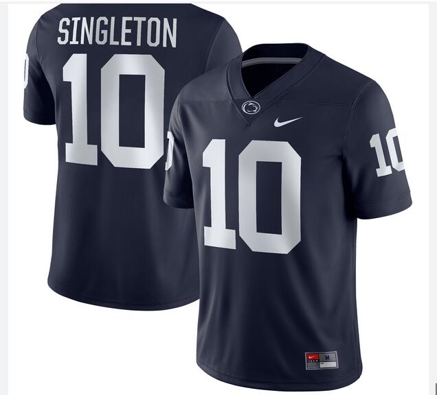 NCAA Men Penn State Nittany Lions 10 blue Football Jersey